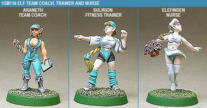 GRIDIRON ELF COACH, TRAINER AND NURSE - Blood Bowl Teambegleiter